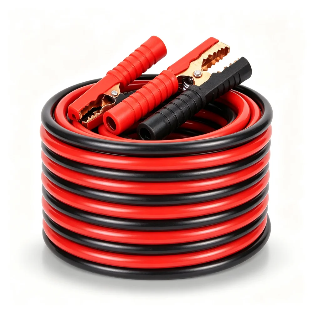 Car Battery Jumper Cables Heavy Duty Booster Cables Emergency Starter Leads for Truck SUV, -40 Cold Resistant