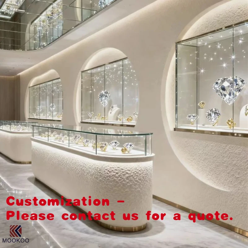 custom.High-End Customized Jewelry Display Cabinet - Premium Material & Glass High-Quality Showcase