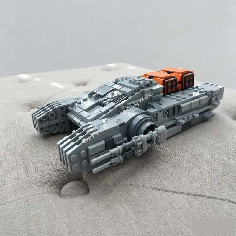 NEW 635Parts Space Hover Tank MOC Building Blocks Model Custom DIY Assembly Creative Sci-Fi Armored Vehicle Toy Collection Gifts