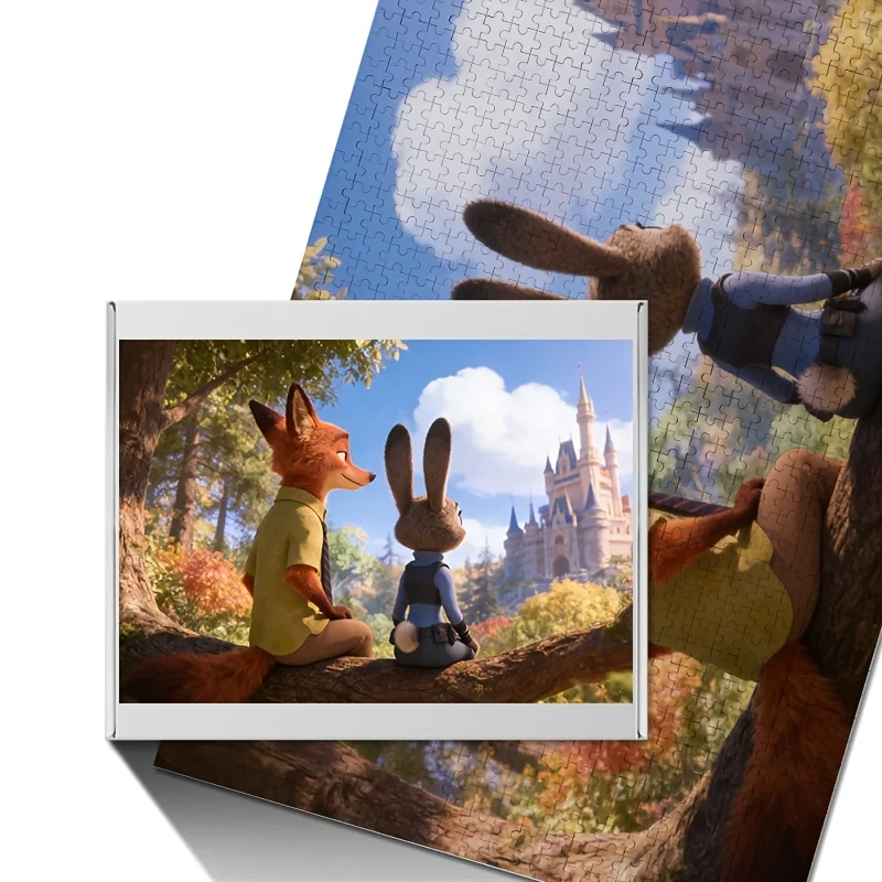 1000 Stück Disney Zootopia Judy & Nick Wilde Poster-Puzzle – herausfordernde Stücke mit themen, geeignet für & Geburtstagsspiel, / Sammlung