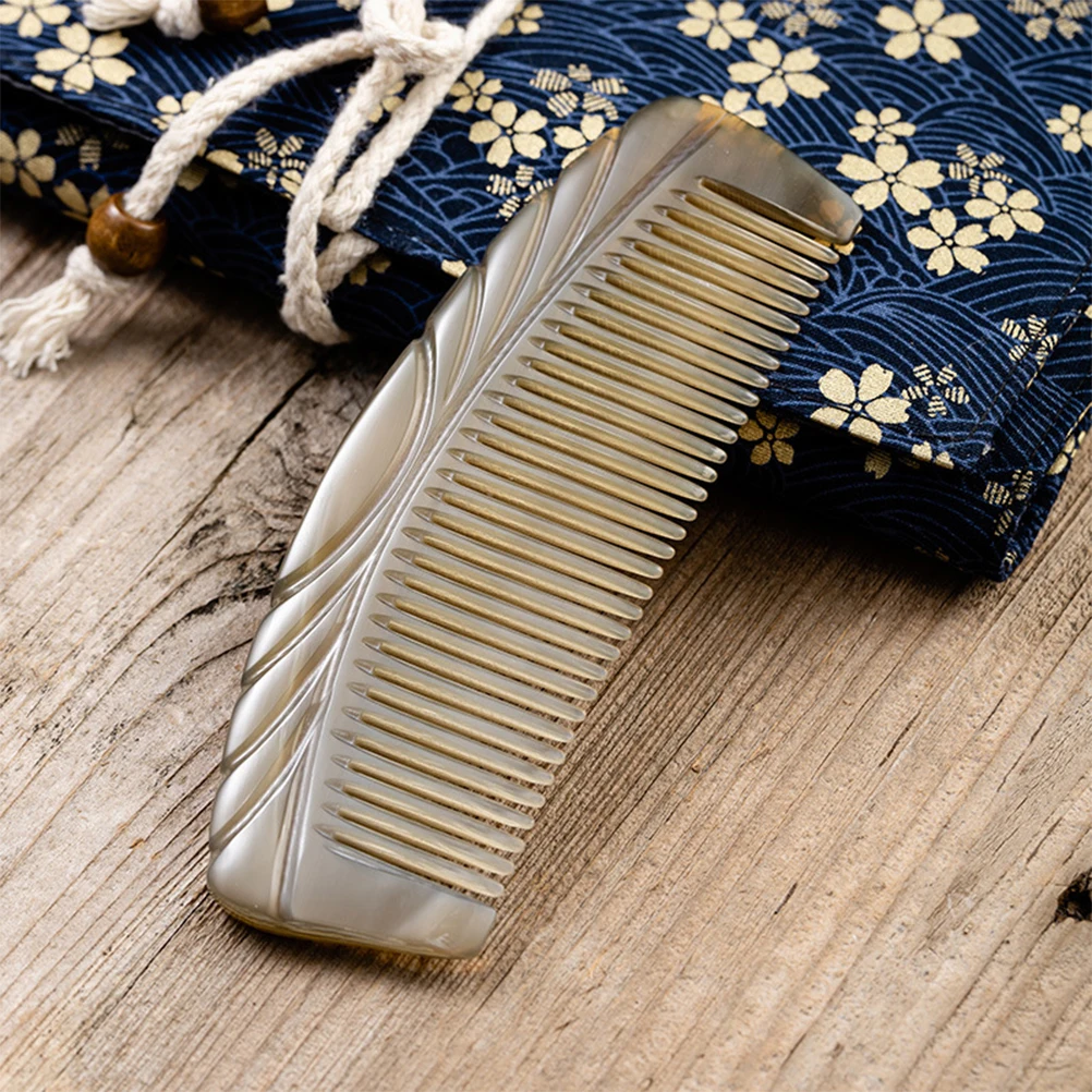 

Anti static Comb High Grade Ox Horn Durable Lightweight Scalp Massager Gua Hair Care Body Acupoint Tool Makeup Brush