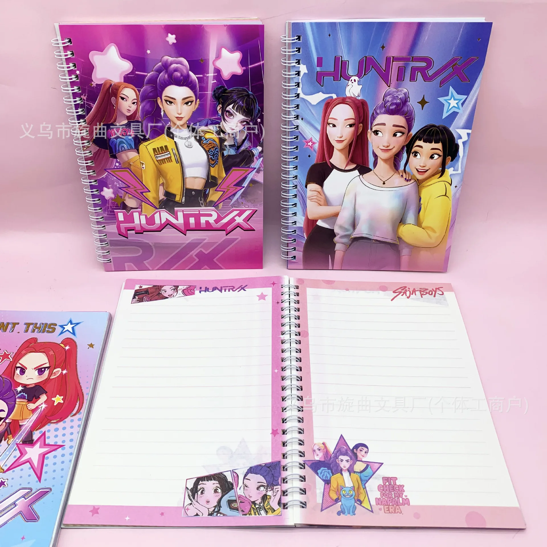 

1/4pcs Kpop Demon Huntriex Notebooks Anime Character Girl Coil Mini Notebook Stationery Cartoon Workbook Christmas Gifts Page50