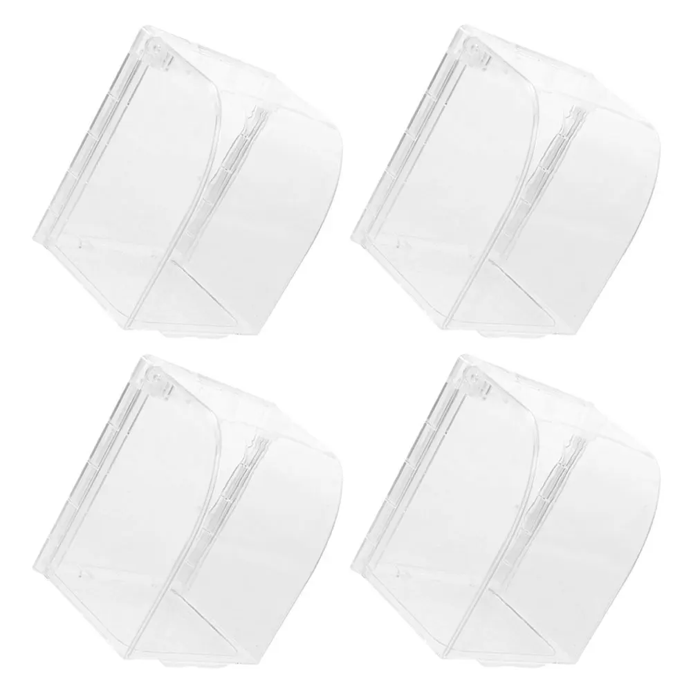 

4Pcs 86 Type Outlet Cover Waterproof Dustproof Socket Protective Case for Exterior Wall Light Switches Outdoor Electrical Outlet