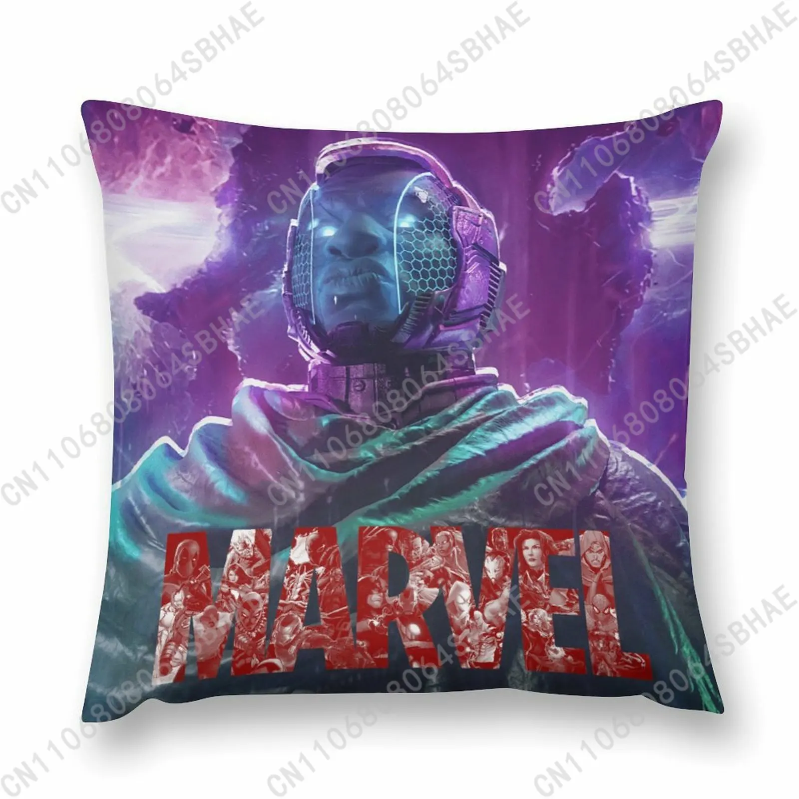 

Marvel Kang Custom Pattern Short Plush Pillow Cover Soft Short Fur Cushion Living Room Personalized Decor Cosplay