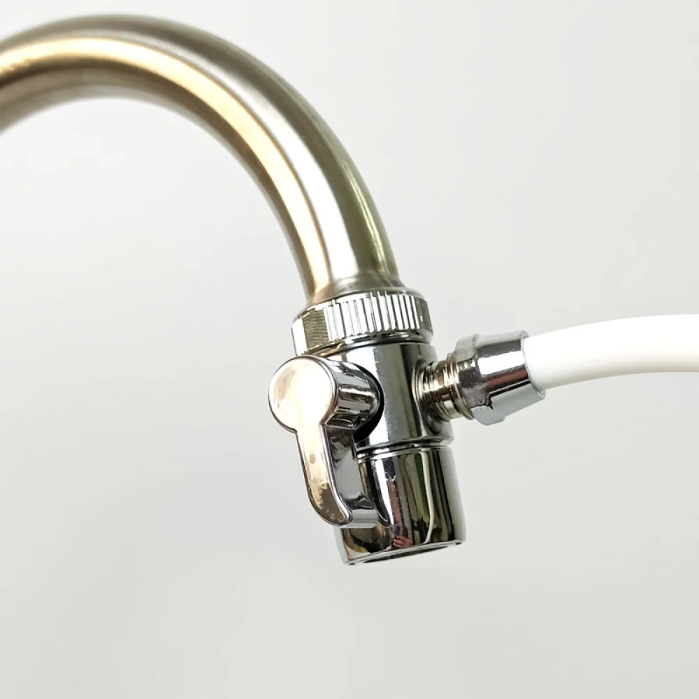 Kitchen Faucet Diverter Switch Adapter For Water Filter System Metal Connector Fitting Parts Pipe Hose Universal Splitter