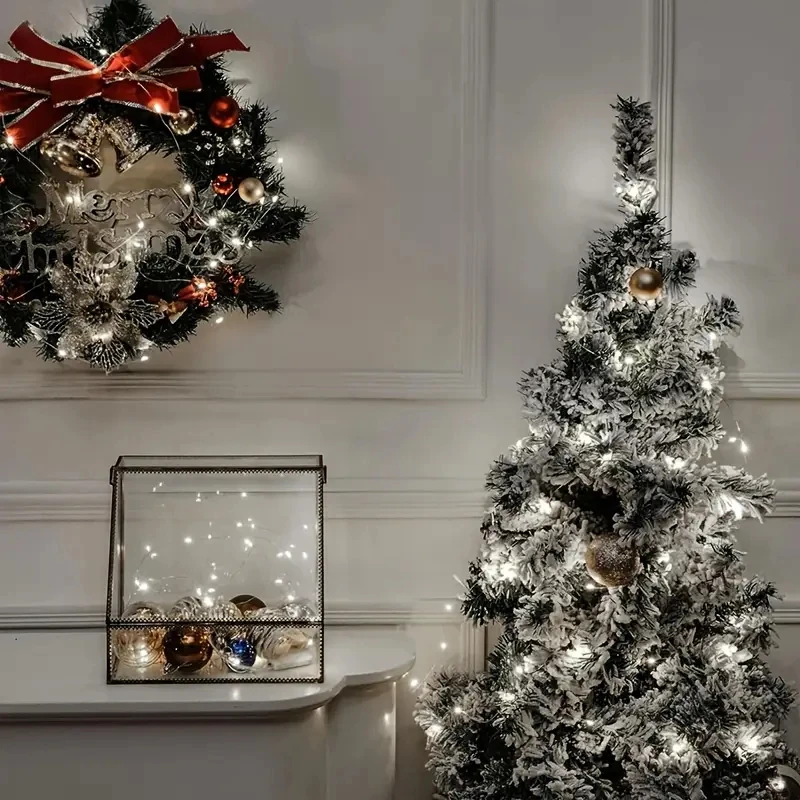 جديد تعمل بالطاقة الشمسية سلسلة أسلاك فضية أضواء 400 المصابيح 8 طرق الإضاءة أضواء الجنية مقاوم للماء للفناء لتقوم بها بنفسك حديقة ديكور