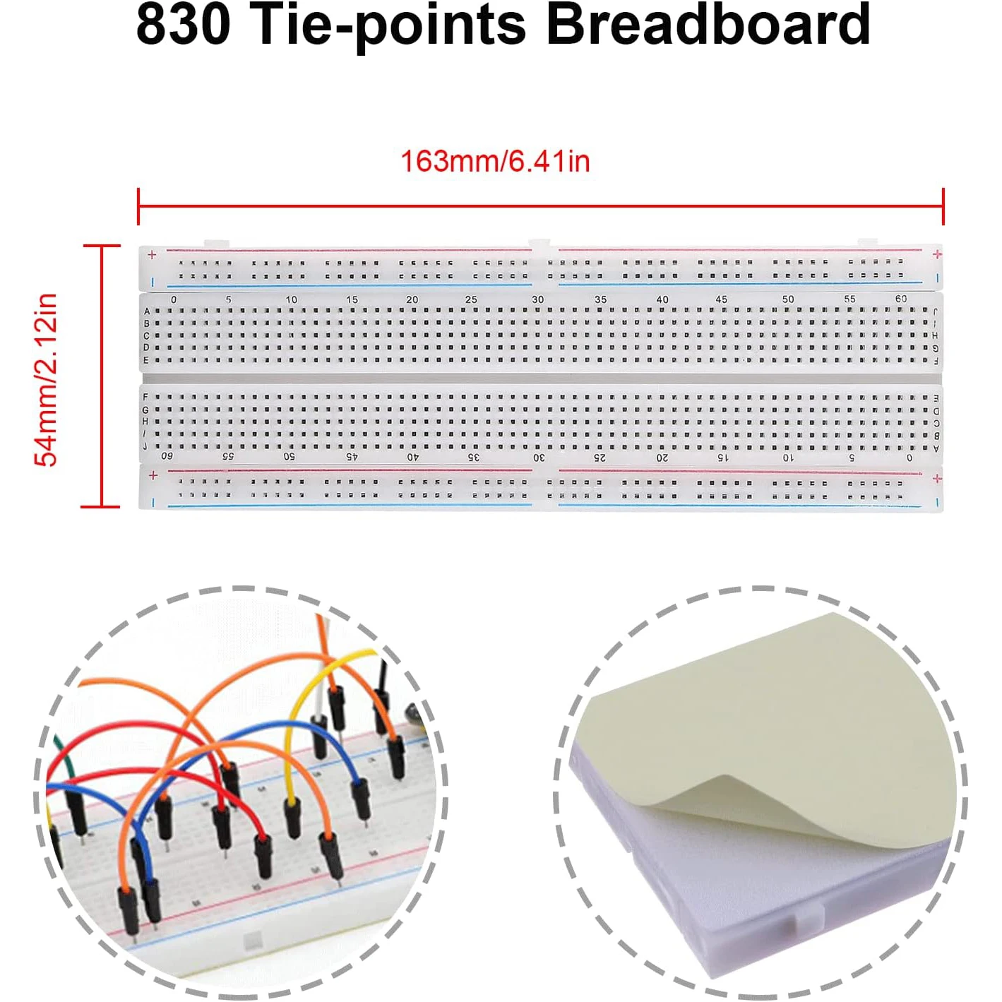 ブレッドボードキット 1 個の 830 & 400 タイポイ - Breadboard Jumper Wires Power Supply Kit のレビューと価格