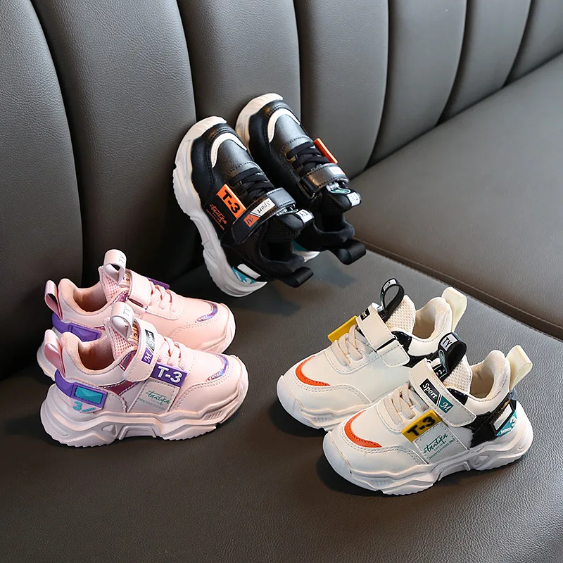 Artificial Leather Comfortable Fashion Baby Sneakers Shoes Autumn Winter Boys and Girls Sports Toddler Sneakers Shoes for Baby