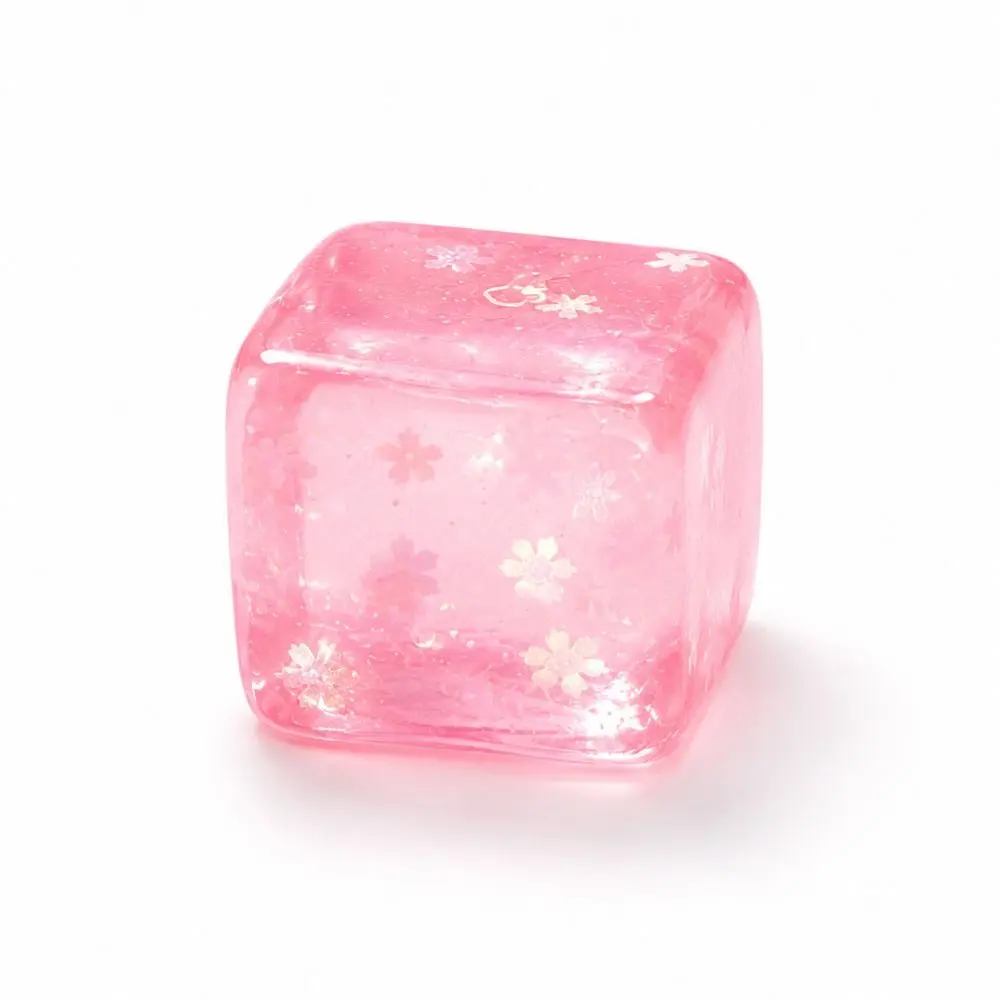 Slow Rising Snowflake Ice Cube Squishy Slow Rebound Transparent Ice Cube Fidget Soft TPR Square Sensory Fidget Adults Use