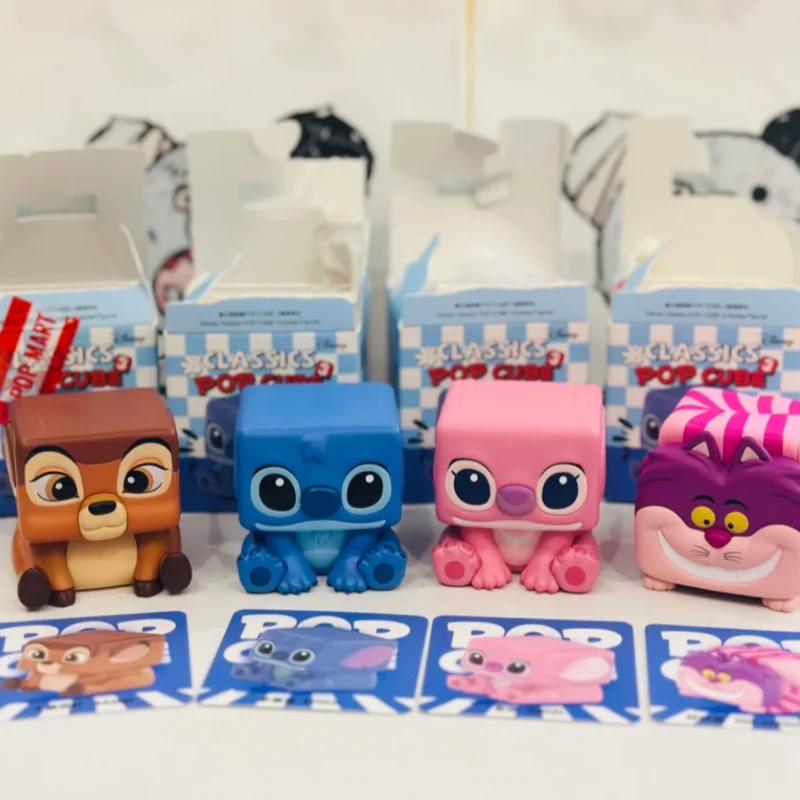 

Pop Mart Disney Classic Pop Cube 3 Series Blind Box Collectible Action Figures Model Desktop Decor Toy Gift For Kids Fans