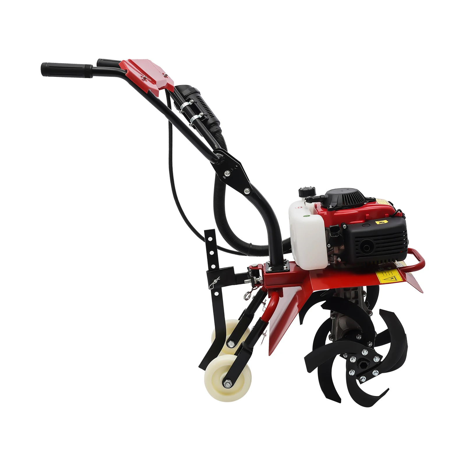 4-Stroke 63cc Gas Power Tiller Cultivator Garden Farmyard Tilling Rototiller