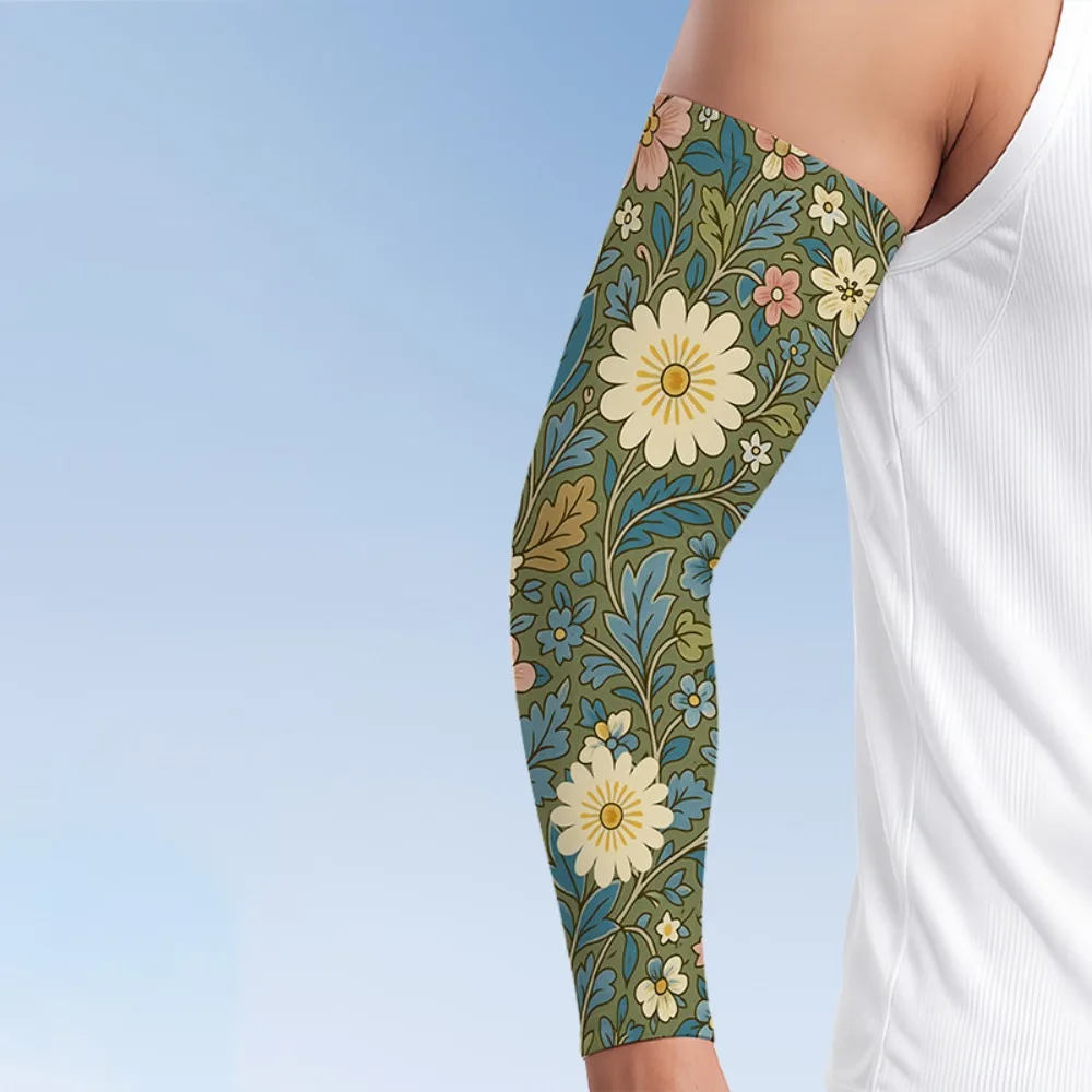 Portable UPF 50+ Gardening Sleeves Stretchable Quick-Dry Cooling Sleeves Breathable Outdoor Arms Cover Fishing
