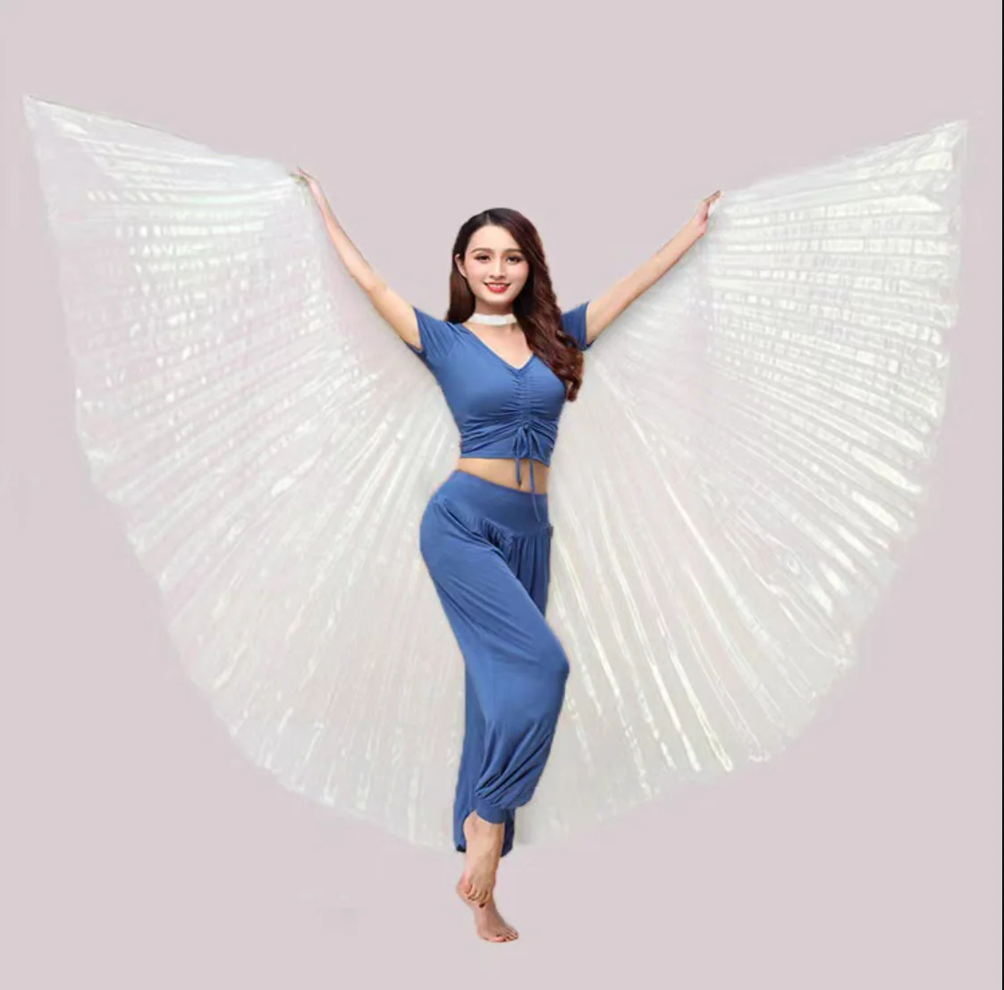 Cheap Stage Performance Props Dance Accessories Egyptian Wings Belly Dance Isis Wing Cosplay