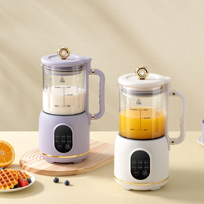 Electric Soy Milk Machine 10-leaf Blade Breakfast Machine 800ml Juicer Soybean Milk Maker 12h Appointment Wall Breaking Machine