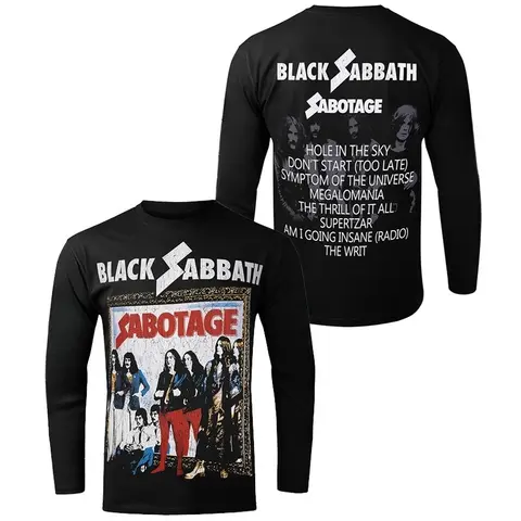 BLACK SABBATH SABOTAGE Sweatshirt Men Women Sweatshirts Hoodies Y2k Tops Oversize Pullover Brand Tops Men's Clothing Streetwear