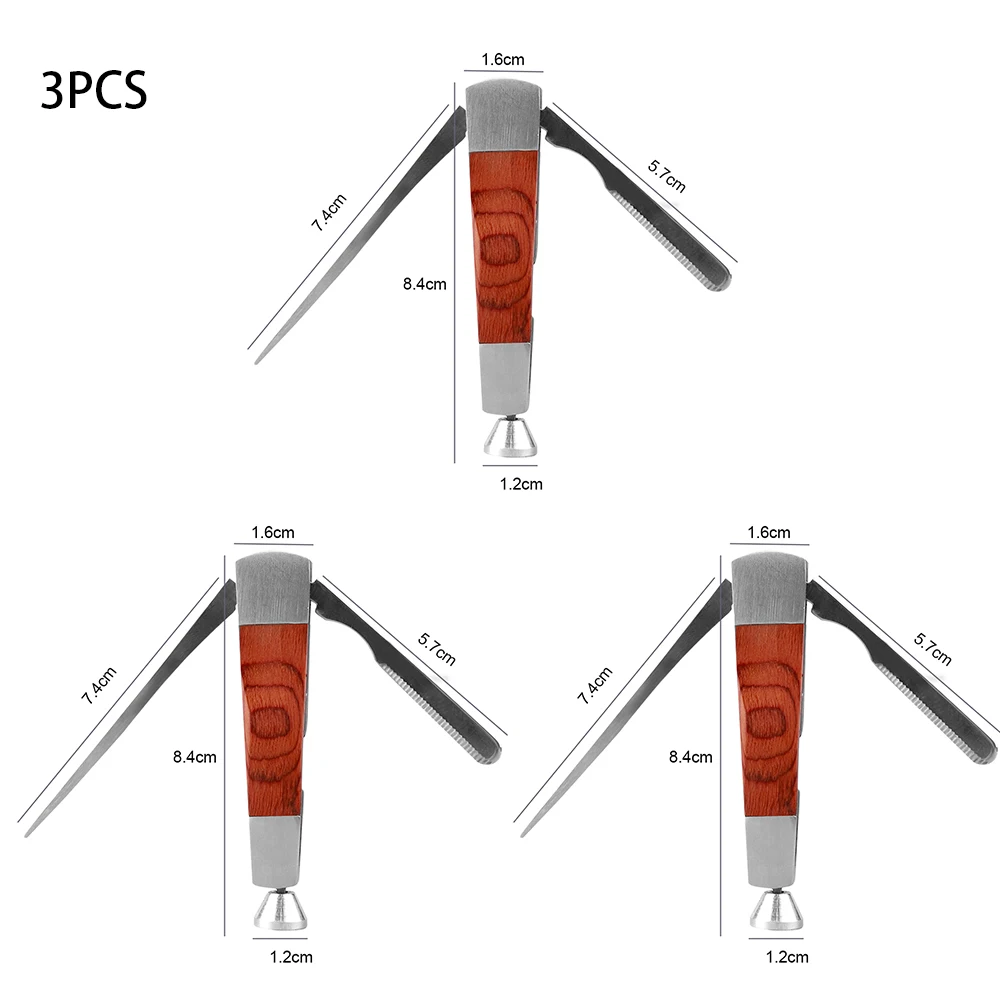 

3 Packs 3-in-1 Cleaner Tamper Tool Stainless Steel Reamer Tamper Tool Scraper Nozzle Tobacco pipe clean sandalwood decoration