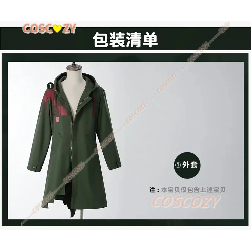 أزياء CyAnime Super Danganronpa 2 Nagito Komaeda التأثيرية سترة شعر مستعار أزياء الهالوين بدلة ملابس على شكل شخصية أنيمي