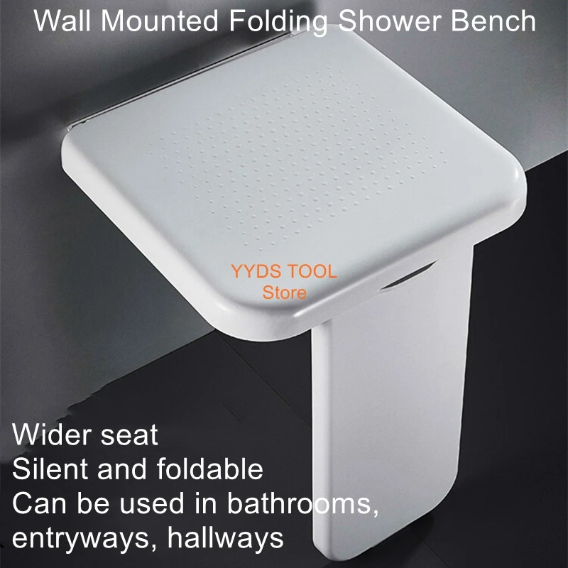 

Folding Shoe StoolWall Mounted Wall Invisible Shoe StoolShower Stool for the ElderlyBath StoolBathroom Grooming Chair