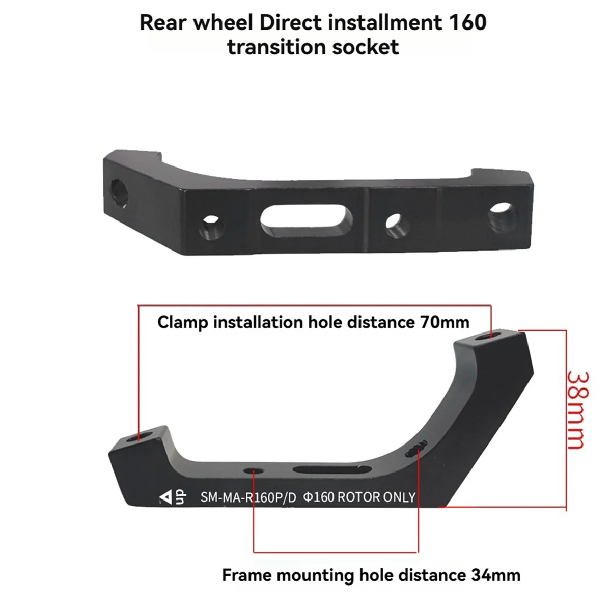 Disc Brake Mount Adapter Ultralight Flat Installation PM/is Converter Bicycle Accessories Rotor Exchange Bracket Rear