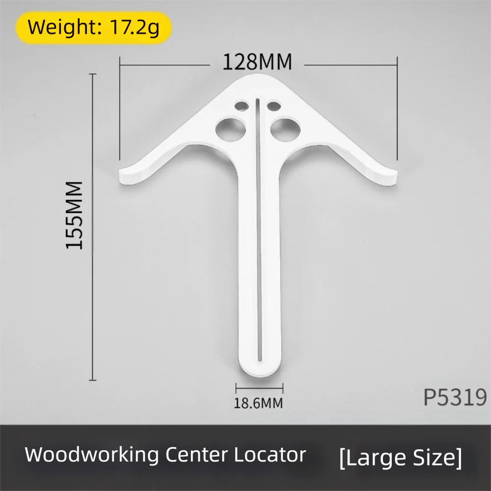 ABS Woodworking Center Positioning Locator Efficient No Slippage Woodworking Center Marking Guide Line Ruler General Precise