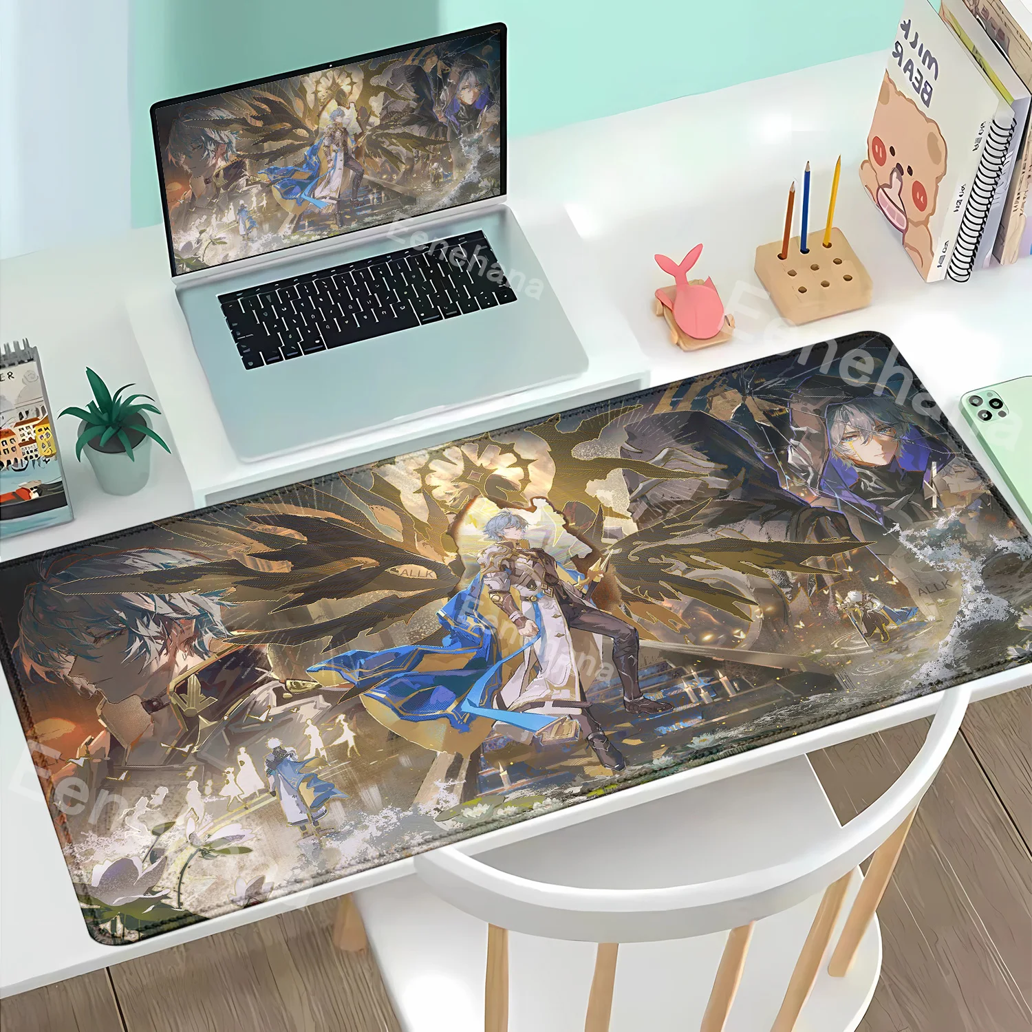 

Game Honkai Star Rail Phainon Decoracion Mousepad Computer Accessories Mouse Pad Keyboard Office PC Rubber teclado Desk Mat