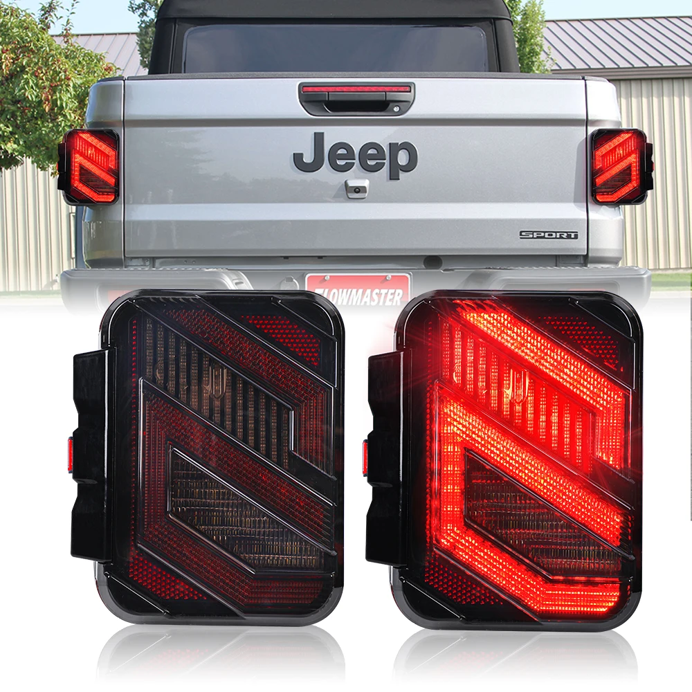 For Jeep Gladiator Jt 2020 2021 Rear Light Built In Resistor Turn Signal Lamp Reverse Brake Driving Light Led Jt Tail Lights