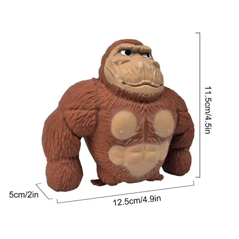 Squeeze Gorilla Toy Funny Monkey Toys Adults Sensory Stress Toys Rubber Stretch And Squeeze Gorilla Gift For Kids At Home