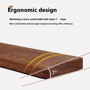 Teclado de madera de nogal Almohadilla de calma ergonómica de muñeca ergonómico 10 mejores ventas de descanso de palma - №7