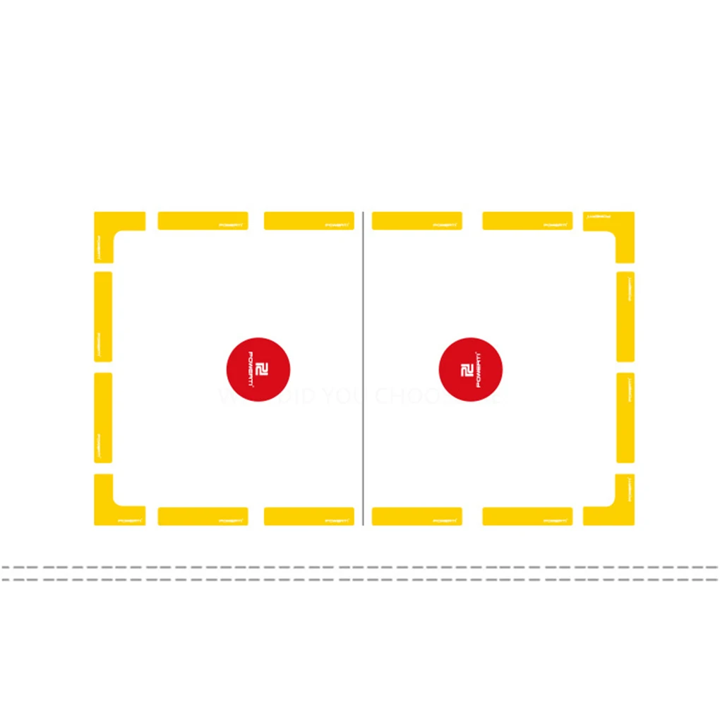 POWERTI 1 Set Pickleball Court Marker Silicone Tennis Courts Marking Tool Ground Lines Sport Accessories Markers Equipment