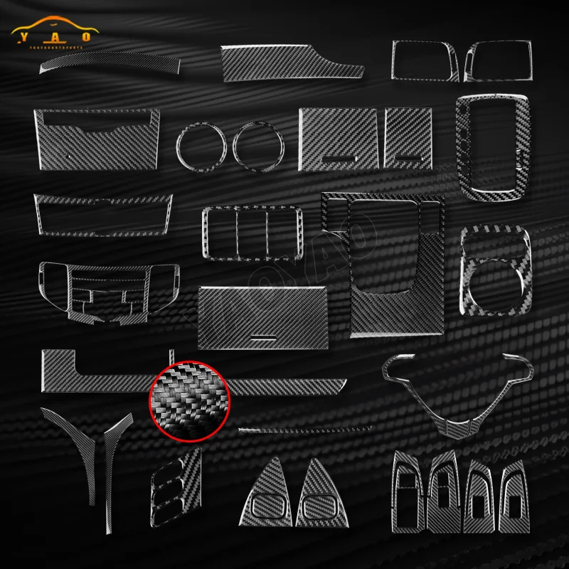 

Carbon Fiber Car Gearshift Air Conditioning CD Panel Door Armrest Cover Trim Car Accessories Car Sticker For Acura TSX 2009-2014