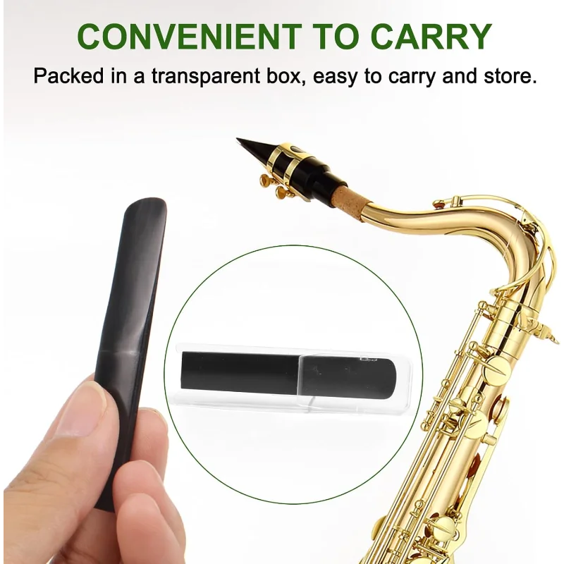 Tres piezas de resina de 2.5 pulgadas para saxofón de rango medio, saxofón tenor, saxofón de tono alto y saxofón de tono bajo