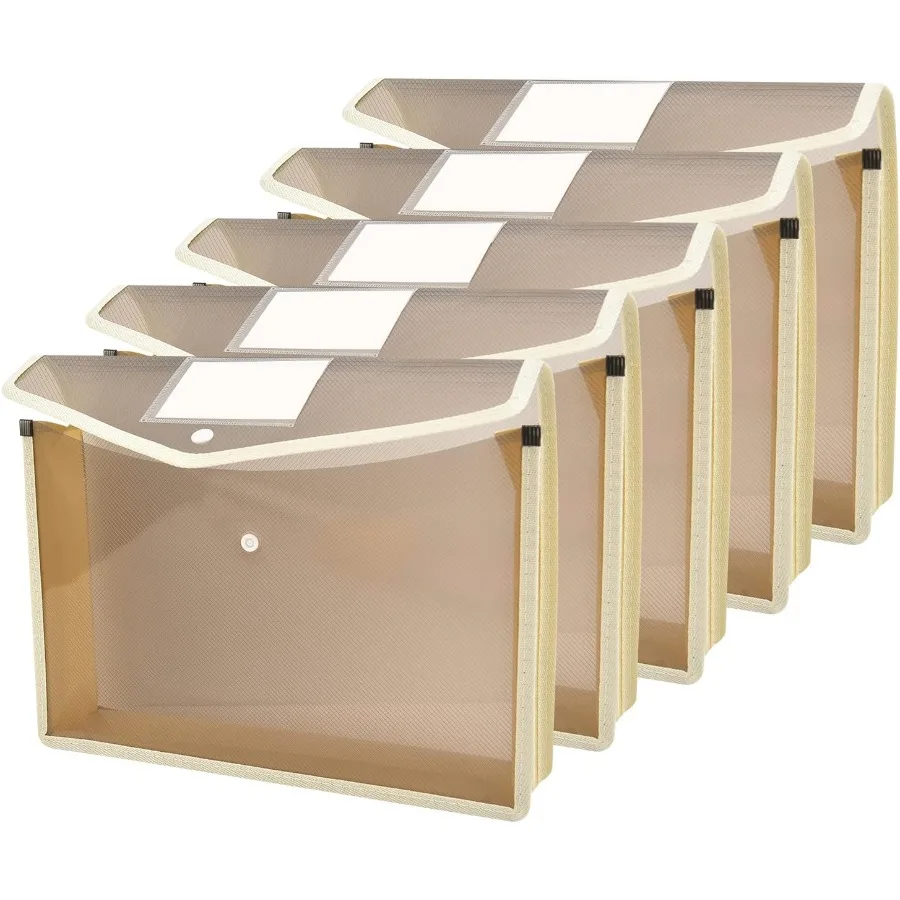 

Расширяющаяся папка для файлов Органайзер для документов с кнопкой Sp Водонепроницаемая прозрачная сумка для документов 2,8 дюйма Расширительная буква A4 Расширяющий файл