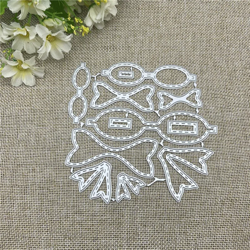 Bow tie Frame  Metal Cutting Dies Stencils For DIY Scrapbooking Decorative Embossing Handcraft Template