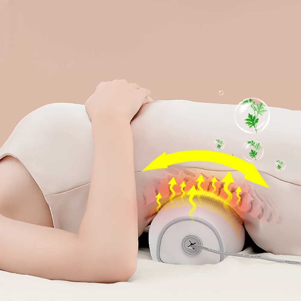 FIRSTTOP neck and shoulder massager large pillow+small pillow set remote control adjustment massage/hot compress massag