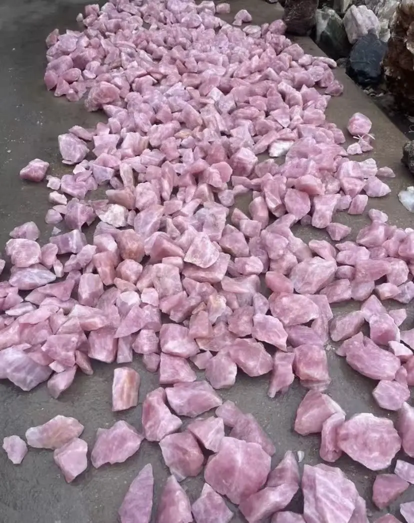 

Natural Rose Quartz Crystal Stone, Energy Gemstone, Spiritual Healing, Home Aquarium Decoration, Gift, Demagnetization, Meditati