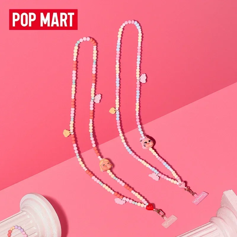 POP MART Crybaby Crying For Love Series Mobile Phone Lanyard Blind Box Toys Kawaii Anime Action Figure Caixa Caja Surprise