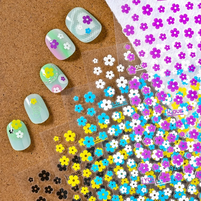 1 PC สีชมพู Star Nail Art สติกเกอร์ 3D Pentagram Self-Adhesive Y2K เล็บ Decals หรูหรา Black Star ตกแต่งเล็บ Slider