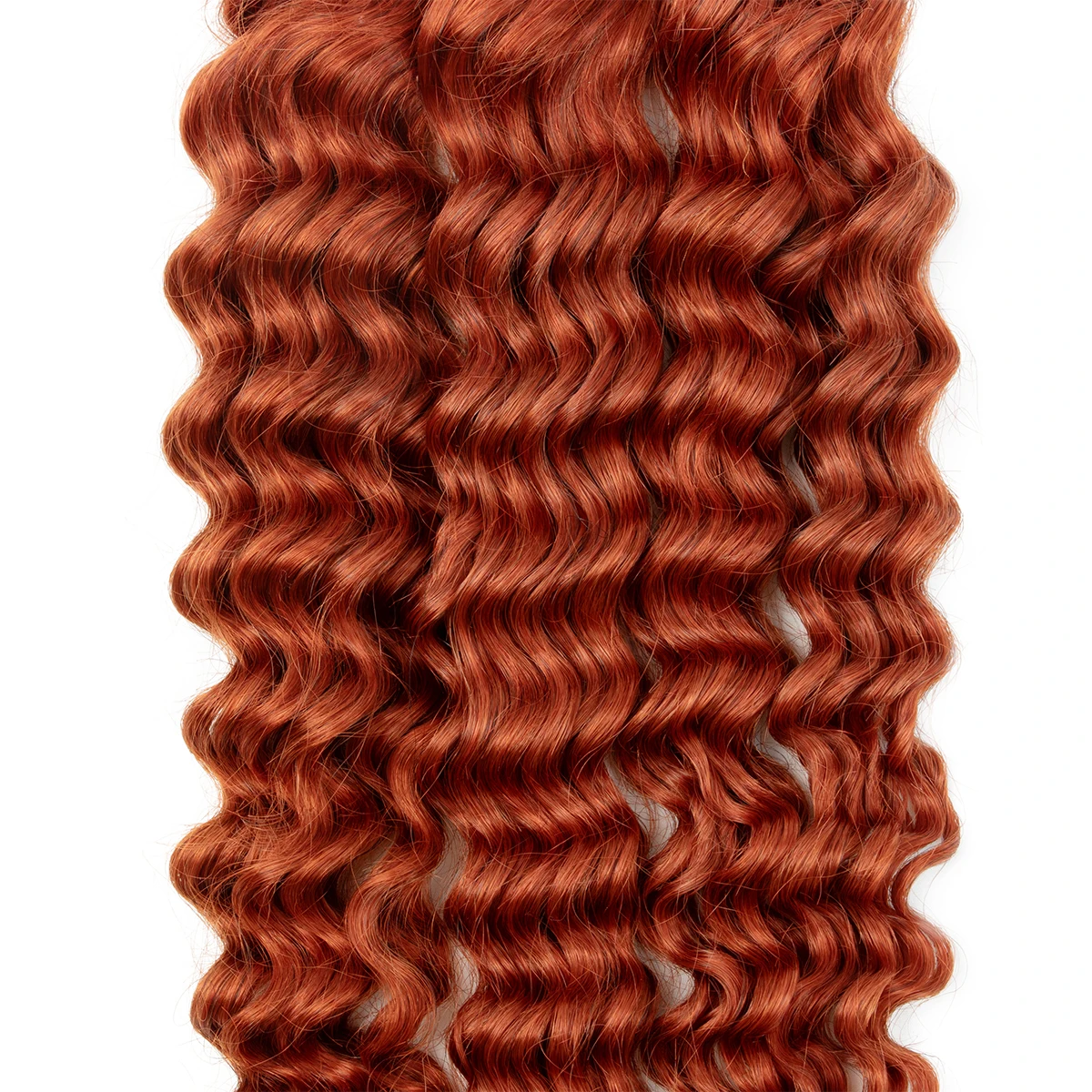 # 350ディープウェーブヘアバルクエクステンションレミーヘアバンドルDIYバルク編み込み人毛45-50g/パックバルク人毛編み込み用