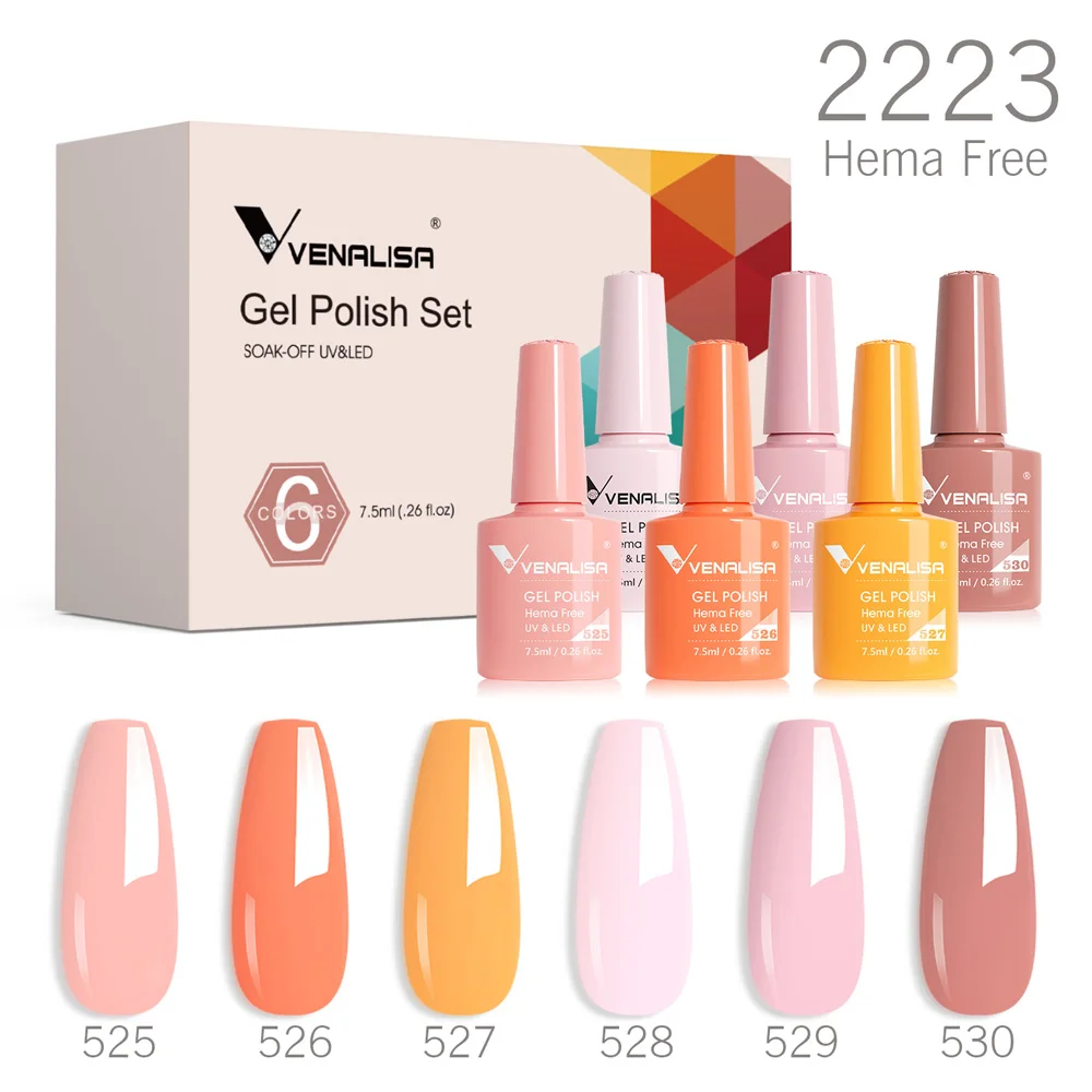 Venalisa Gel Nagellak Kit Hema Vrije Gelei Gel Herfst Kleur Collectie Herfst Nail Art Gel Vernis Doorweekt Uvelde Semi Permanent