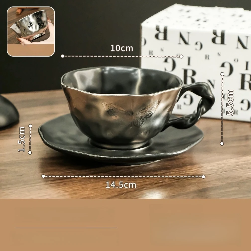 

Набор керамических кофейных чашек с блюдцами, высококачественные изысканные чайные чашки для ежедневного домашнего использования