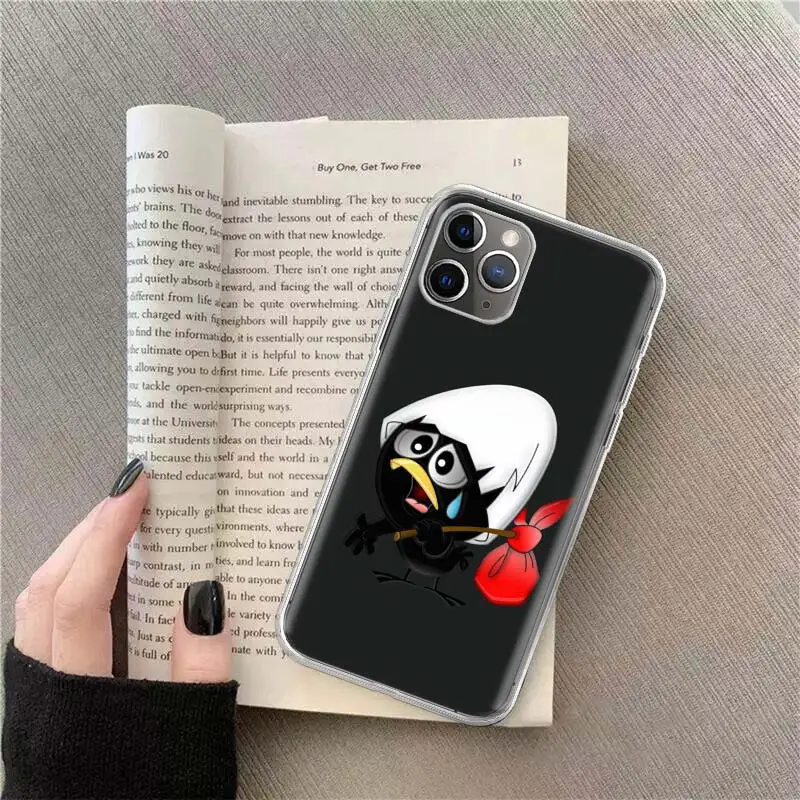 Calimero cute cartoon Duck Phone For Apple Iphone 14 12 13 15 Pro Max Mini 11 16 Plus X XS XR Case SE 2020 Shell Cover Clear TP