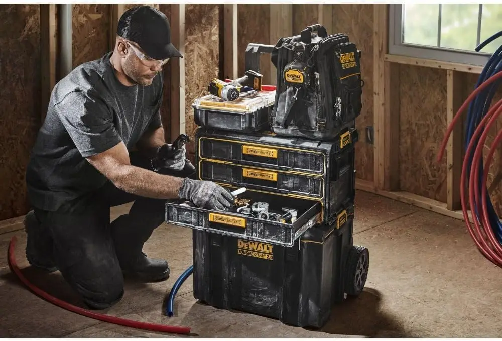 DEWALT TOUGHSYSTEM 2.0 Organizador de ferramentas e armazenamento com 3 gavetas (DWST08330)