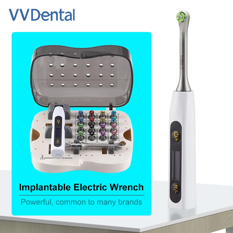 Dental Universal Implant Torque Wrench Electric Torque 10-40Ncm Driver Wrench Ratchet with Colorful Screwdriver Repair Tools
