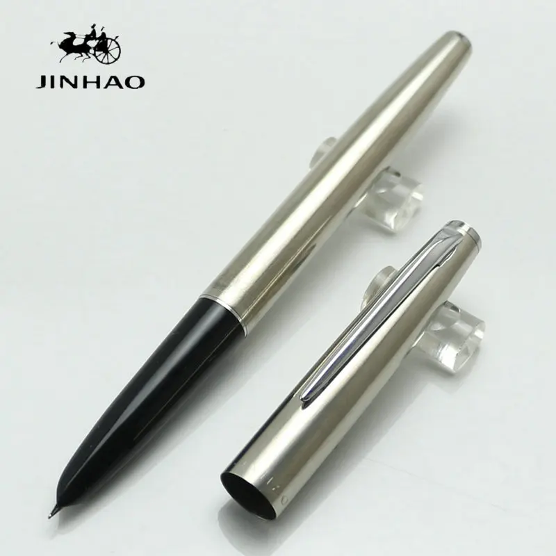 

JINHAO 911 Pure Silver Steel Dragon Carved Fountain Pen with 0.38mm Smooth Writing Inking Pens