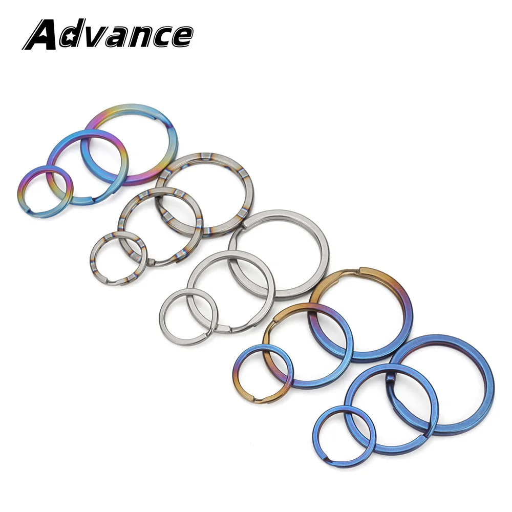 3pcs Basic Big Ring Titanium Alloy Keyring Outdoor Small Tool Keychain Accessories