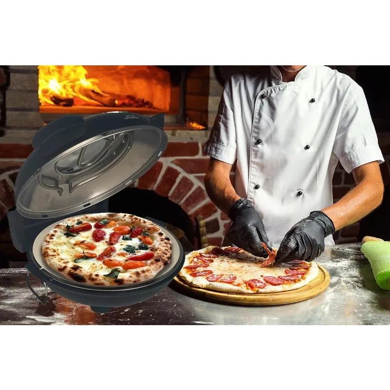 Home and Outdoor Kitchen Appliance 1200W Electric Pizza Oven 12inch Pizza Maker