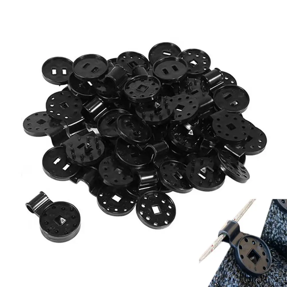 50PCS Heavy Duty Lock Grip Plastic Clips Greenhouse Shade Cloth Fix Clamp Tarp Clips Fence Fabric Clips for Garden Netting