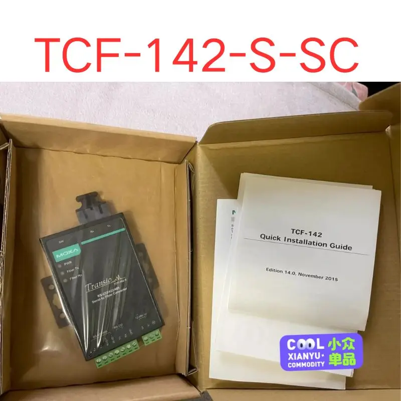 Brand New TCF-142-S-SC V3.3.0 single-mode RS-232/422/485 fiber optic converter Fast Shipping