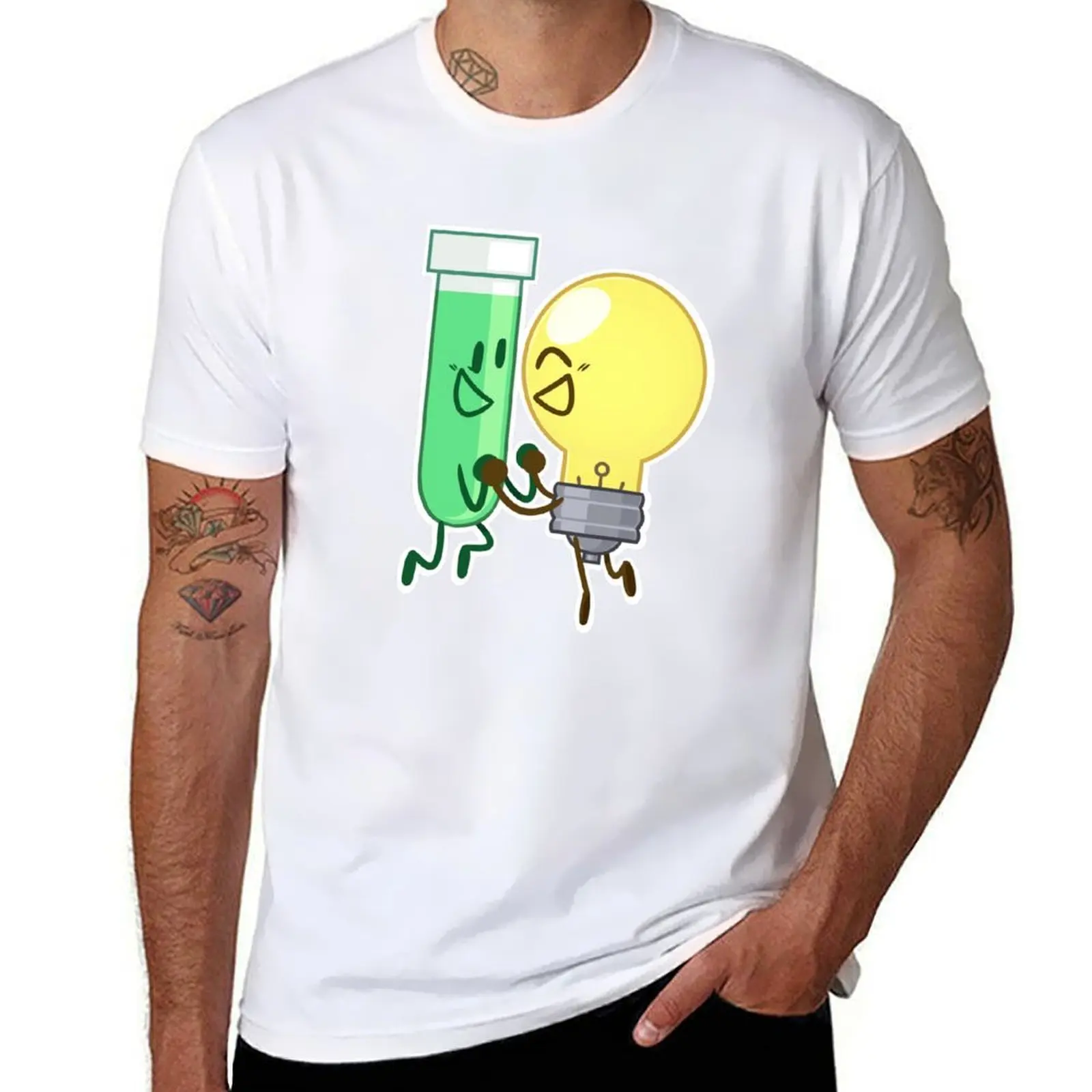 

Test Tube x Lightbulb (Inanimate Insanity) T-Shirt t shirt personalised t shirts for man graphic funny T-Shirt