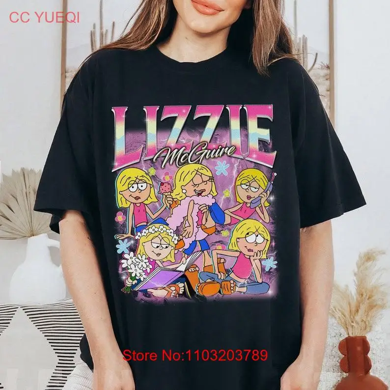 Рубашка Lizzie McGuire, рубашка Lizzie McGuire, мультяшная рубашка Lizzie McGuire